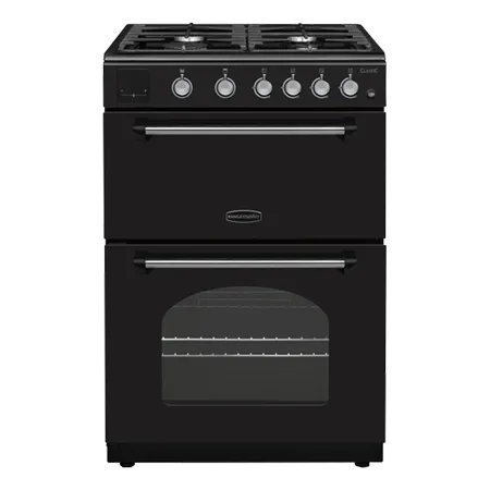 Rangemaster CLA60NGFBLC Classic Gas Cooker with Double Oven Black