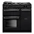 Rangemaster AURA90DFP19276 (90cm  Gas Dual Fuel Range Cooker - Charcoal Black