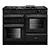 Rangemaster AURO110DF19308 110cm  Gas Dual Fuel Range Cooker - Charcoal Black