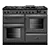 Rangemaster AURO110DF19309 110cm Gas Dual Fuel Range Cooker - Slate
