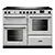Rangemaster AURO110EI19315 110cm Induction Range Cooker - White