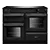 Rangemaster AURO110EI19316 110cm Induction Range Cooker - Charcoal Black