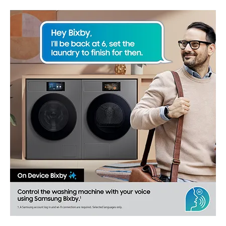 SAMSUNG DV90F09F4SU1 9kg Heat Pump Tumble Dryer - Dark Grey