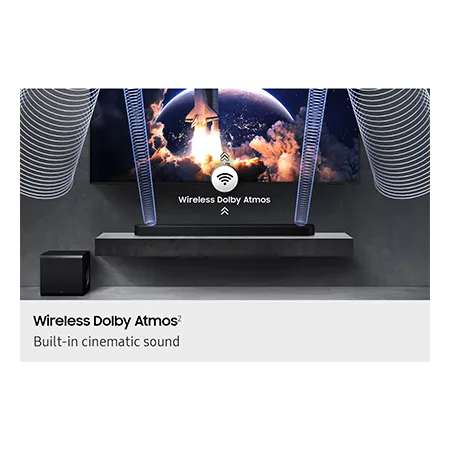 SAMSUNG HWQ800H 5.1.2ch Q-Series Soundbar with Subwoofer - Black