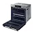 SAMSUNG NV7B45305AKU4 59.5cm Built In Electric Single Oven - Black Glass