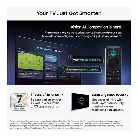 SAMSUNG QE55QN80H 55" 4K Neo QLED Vision AI Smart TV