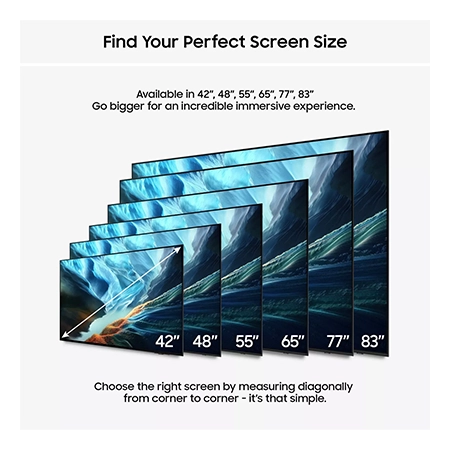 SAMSUNG QE65S90H 65" OLED Glare Free Vision AI Smart TV