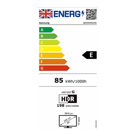 SAMSUNG QE65S90H 65" OLED Glare Free Vision AI Smart TV