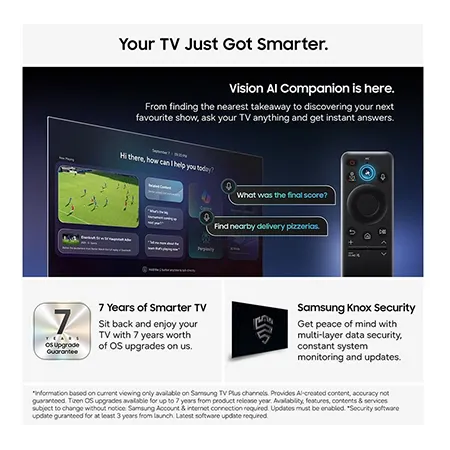 SAMSUNG QE75QN80H 75" 4K Neo QLED Vision AI Smart TV