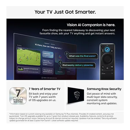 SAMSUNG QE83S85H 83" OLED Vision AI Smart TV