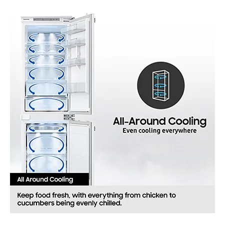 SAMSUNG RB50DG632ES9EU 75.9cm 60/40 Frost Free Fridge Freezer - Silver