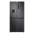 SAMSUNG RF48A401EB4EU French Style SBS  Fridge Freezer with Twin Cooling Plus  in Black Matt Colour Non-Plumbing Water Dispenser