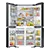 SAMSUNG RF65DB970E22EU Bespoke French Style SBS  Fridge Freezer with See-thru Door  Clean Black