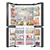 SAMSUNG RF65DG9H0EB1EU Family Hub  French Style SBS Fridge Freezer with Beverage Center in Black