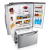 SAMSUNG RFG23UERS1 G Series Three Door Fridge Freezer in Stainless Steel. Ex-Display Model