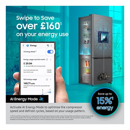 SAMSUNG RL38C776ASREU 70/30 Frost Free Fridge Freezer - Silver