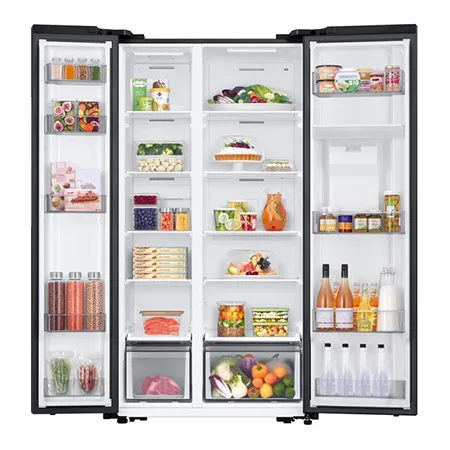 SAMSUNG RS57DG410EB4EU Smart American-Style Fridge Freezer - Black