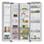 SAMSUNG RS68A8820S9 American Style Fridge Freezer in Silver Plumbed in