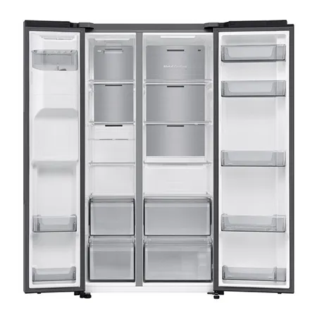 SAMSUNG RS70F64KDTEU 91.2cm 60/40 American Fridge Freezer - Silver