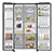 SAMSUNG RS70F66KCFEU 91cm Side by Side American Fridge Freezer with Plumbed Water Dispenser in Black colour