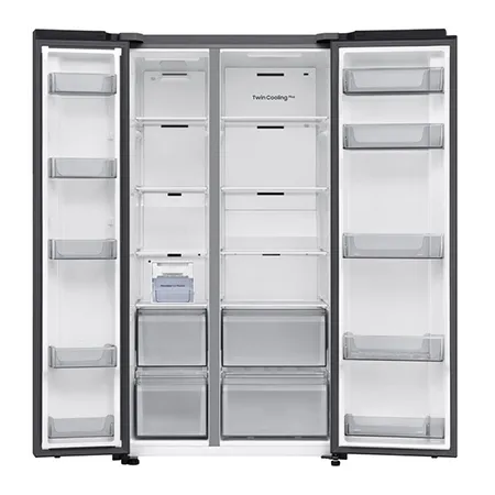 SAMSUNG RS70F67QCTEU 91.2cm 60/40 American Fridge Freezer - Silver
