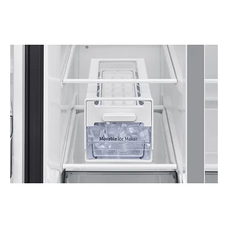 SAMSUNG RS70F67QCTEU 91.2cm 60/40 American Fridge Freezer - Silver