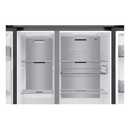 SAMSUNG RS90F66BEFEU 91.2cm 60/40 American Fridge Freezer - Black