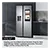 SAMSUNG RS90F66BETEU 91.2cm 60/40 American Fridge Freezer - Silver
