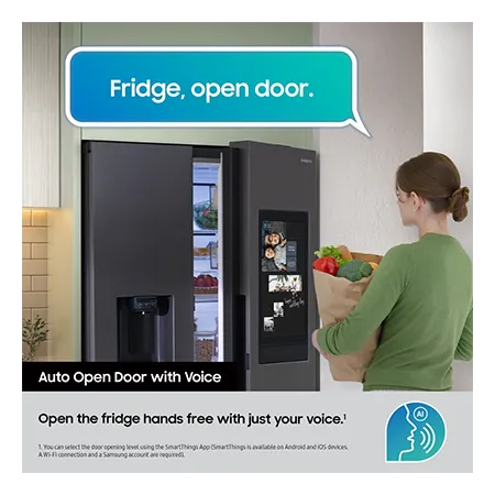 SAMSUNG RS90F66BETEU 91.2cm 60/40 American Fridge Freezer - Silver