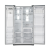 SAMSUNG RSG5UCRS US Style Side by Side Fridge Freezer Stainless Steel