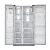 SAMSUNG RSG5UUSL1 US Style Side by Side Fridge Freezer Stainless Steel - A+ Energy Rating.Ex-Display Model