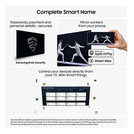 SAMSUNG UE65U8020H 65" 4K Crystal UHD Vision AI Smart TV