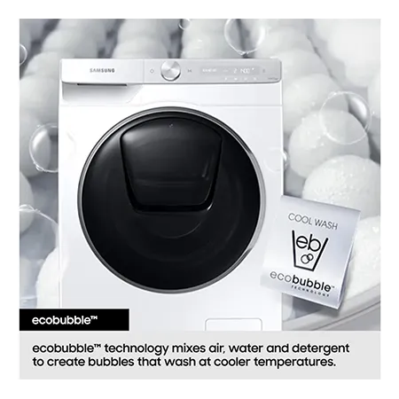 SAMSUNG WD90HG5U34BEEU 9kg/6kg 1400 Spin Washer Dryer - White