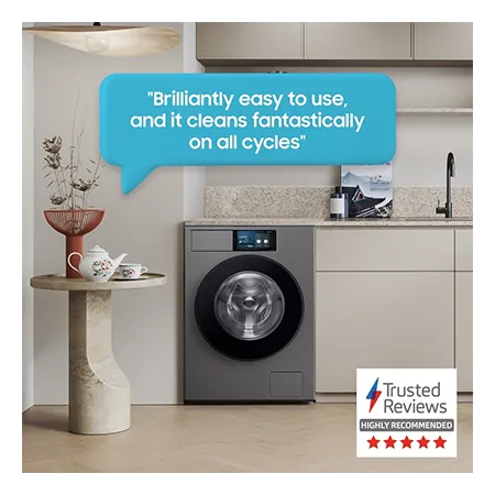 SAMSUNG WF90F09C4SU1 9kg 1400 Spin Washing Machine - Silver
