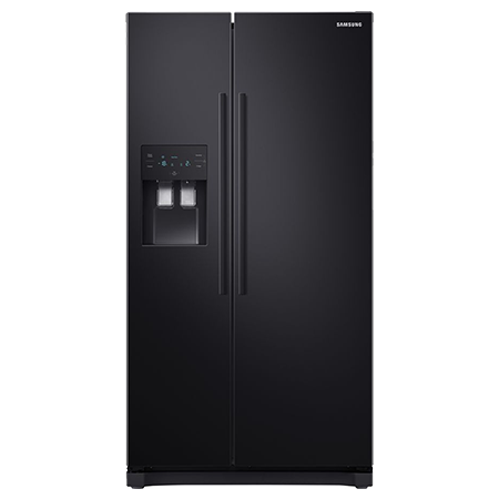 SAMSUNG RS50N3513BC US Style Side by Side Fridge Freezer in Black with Plumbed water and ice dispenser