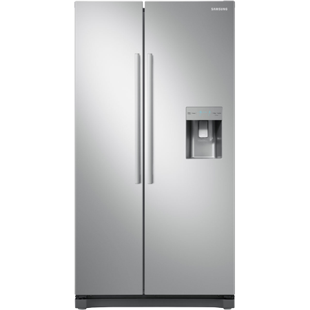 SAMSUNG RS52N3313SA Side by Side Fridge Freezer in Metal Graphite with A+ Rated Energy. Non plumbed