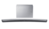 SAMSUNG HWJ6001R 2.1 Ch Curved Wireless Soundbar with Subwoofer -Silver SAMSUNG HWJ6001R 2.1 Ch Curved Wireless Soundbar with Subwoofer -Silver