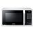 SAMSUNG MC28H5013AW 28L Freestanding 5013W Microwave Combi with Touch Controls in White with Black Facia