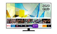 SAMSUNG QE49Q80T 49" Smart Ultra HD 4K QLED TV Carbon SIlver FInish with Freeview.