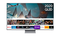 SAMSUNG QE55Q800T 55" Smart QLED TV TItan Black FInish with Freeview