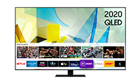SAMSUNG QE65Q80T 65" Smart Ultra HD 4K QLED TV Carbon SIlver FInish with Freeview