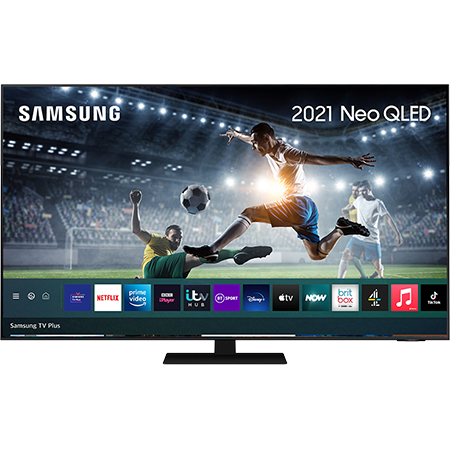 SAMSUNG QE55QN85A, 55 inch Neo QLED 4K TV Black with Freeview