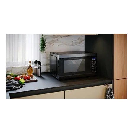 SHARP YC-MA262AE-B Classic Microwave Oven, 26L, Combi with Air Fryer - Black