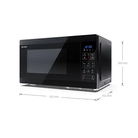 SHARP YC-MA262AE-B Classic Microwave Oven, 26L, Combi with Air Fryer - Black