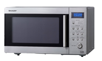 SHARP R222STM Freestanding 800W Microwave Oven Stainless SteelBlue with ButtonDial Controls SHARP R222STM Freestanding 800W Microwave Oven Stainless SteelBlue with ButtonDial Controls