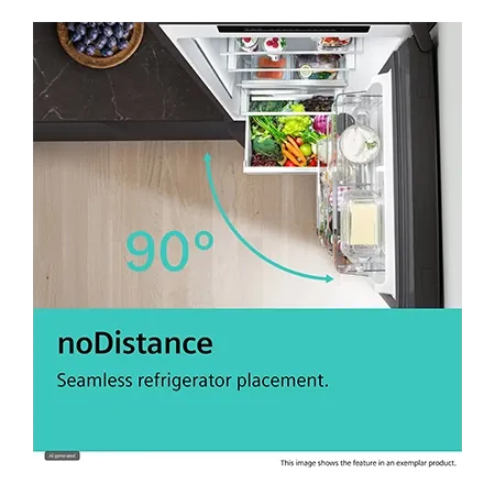 SIEMENS KG36NVICG Freestanding 60/40 Total No Frost Fridge Freezer, Stainless Steel