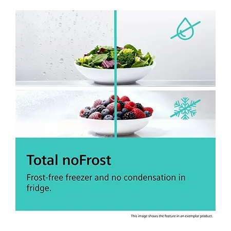 SIEMENS KG36NVICG Freestanding 60/40 Total No Frost Fridge Freezer, Stainless Steel