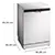 SIEMENS SN25EW13CE 14 Place Settings Dishwasher - White