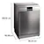 SIEMENS SN27TI02CE 60cm Freestanding Dishwasher - Stainless Steel