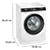 SIEMENS WG56G2Z4GB Freestanding  iQ500 Washing machine 10kg wash, 1600rpm, White